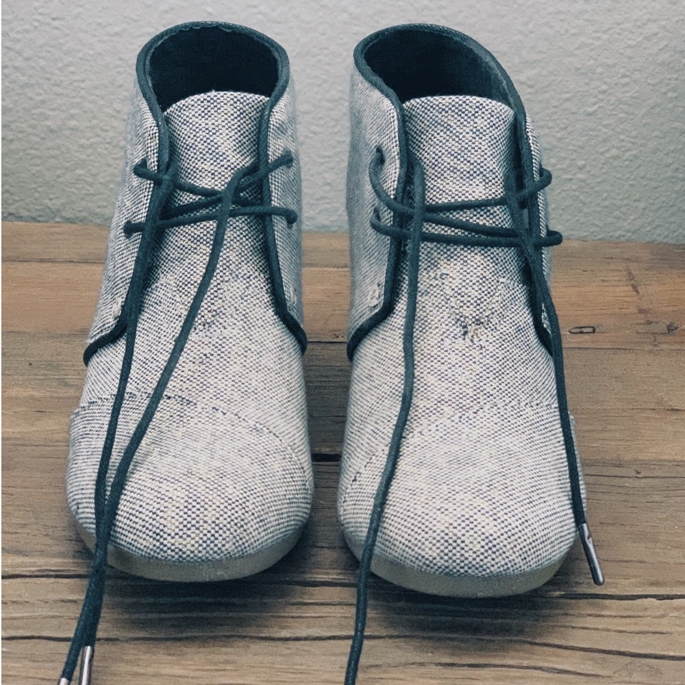 Tom’s Wedge Booties. Excellent used condition!